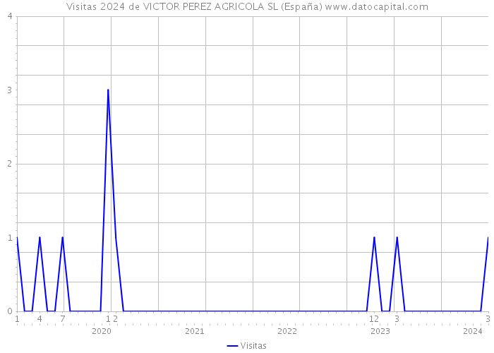 Visitas 2024 de VICTOR PEREZ AGRICOLA SL (España) 
