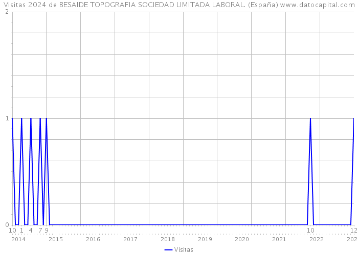 Visitas 2024 de BESAIDE TOPOGRAFIA SOCIEDAD LIMITADA LABORAL. (España) 
