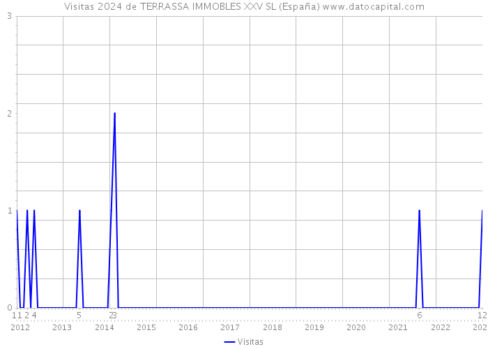Visitas 2024 de TERRASSA IMMOBLES XXV SL (España) 