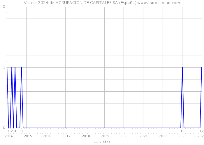 Visitas 2024 de AGRUPACION DE CAPITALES SA (España) 