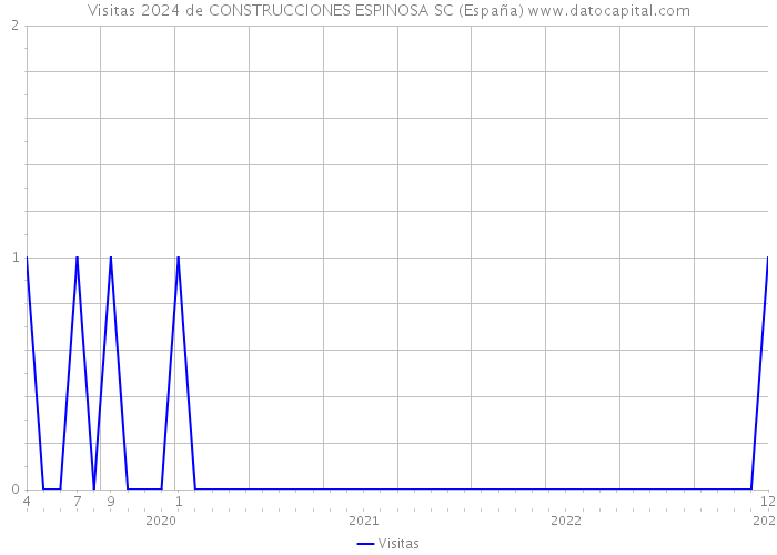 Visitas 2024 de CONSTRUCCIONES ESPINOSA SC (España) 