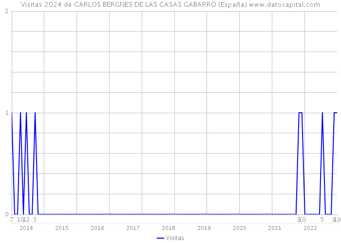 Visitas 2024 de CARLOS BERGNES DE LAS CASAS GABARRO (España) 