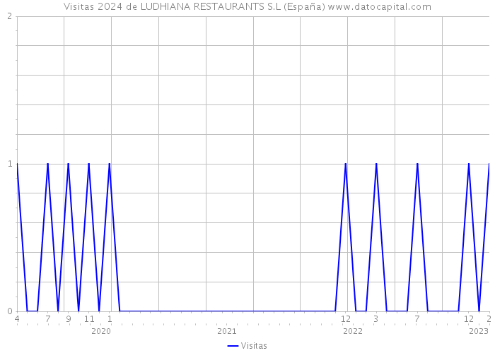 Visitas 2024 de LUDHIANA RESTAURANTS S.L (España) 
