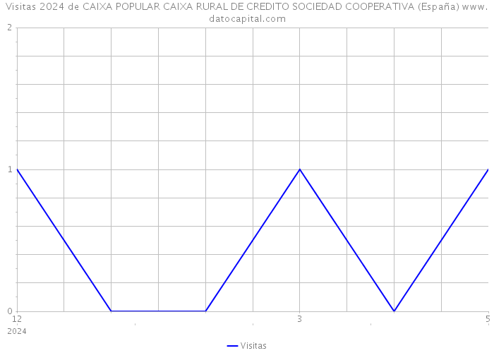 Visitas 2024 de CAIXA POPULAR CAIXA RURAL DE CREDITO SOCIEDAD COOPERATIVA (España) 