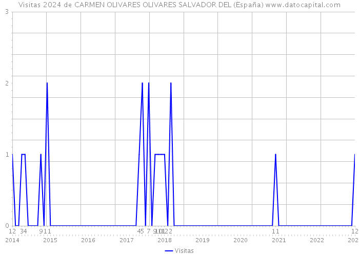 Visitas 2024 de CARMEN OLIVARES OLIVARES SALVADOR DEL (España) 