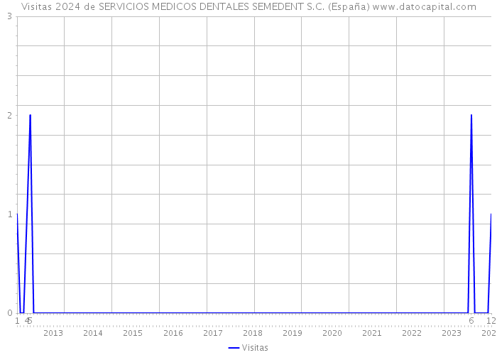 Visitas 2024 de SERVICIOS MEDICOS DENTALES SEMEDENT S.C. (España) 