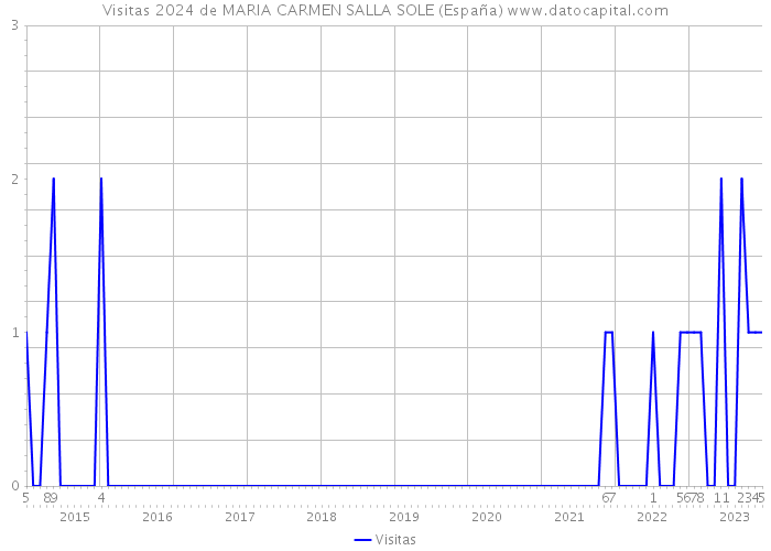 Visitas 2024 de MARIA CARMEN SALLA SOLE (España) 