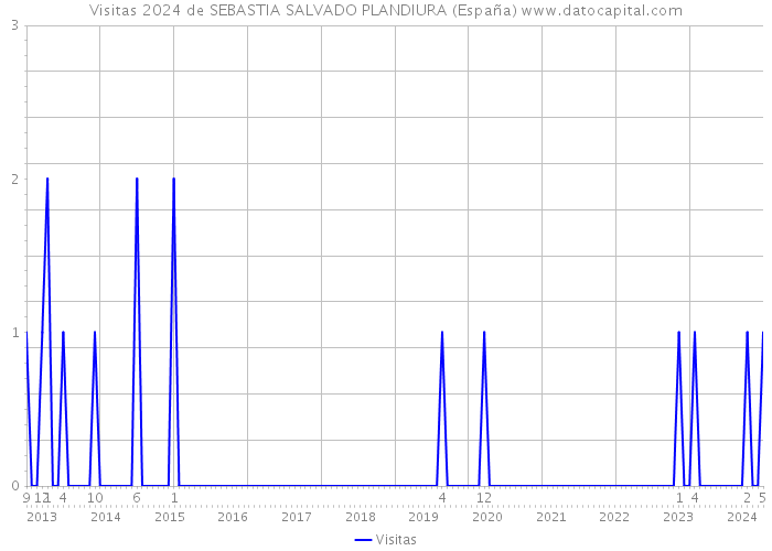 Visitas 2024 de SEBASTIA SALVADO PLANDIURA (España) 
