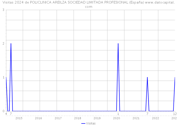 Visitas 2024 de POLICLINICA AREILZA SOCIEDAD LIMITADA PROFESIONAL (España) 