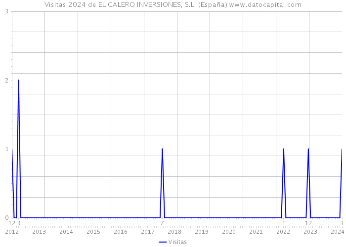 Visitas 2024 de EL CALERO INVERSIONES, S.L. (España) 