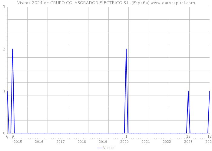 Visitas 2024 de GRUPO COLABORADOR ELECTRICO S.L. (España) 