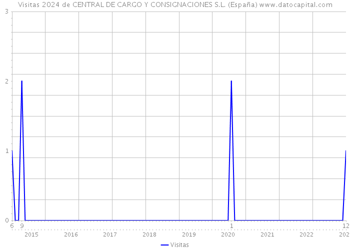 Visitas 2024 de CENTRAL DE CARGO Y CONSIGNACIONES S.L. (España) 