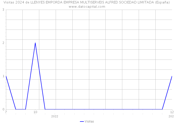 Visitas 2024 de LLENYES EMPORDA EMPRESA MULTISERVEIS ALFRED SOCIEDAD LIMITADA (España) 