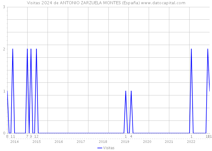 Visitas 2024 de ANTONIO ZARZUELA MONTES (España) 
