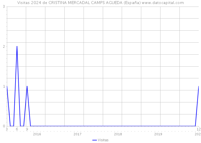 Visitas 2024 de CRISTINA MERCADAL CAMPS AGUEDA (España) 