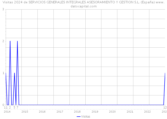 Visitas 2024 de SERVICIOS GENERALES INTEGRALES ASESORAMIENTO Y GESTION S.L. (España) 