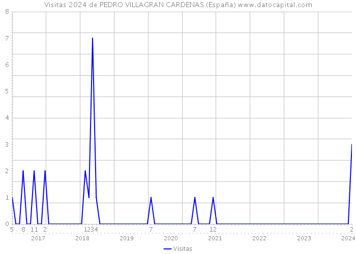 Visitas 2024 de PEDRO VILLAGRAN CARDENAS (España) 