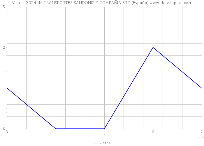 Visitas 2024 de TRANSPORTES SANDONIS Y COMPAÑIA SRC (España) 