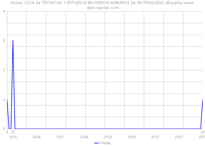 Visitas 2024 de TECNICAS Y ESTUDIOS EN HIDROCARBUROS SA (EXTINGUIDA) (España) 