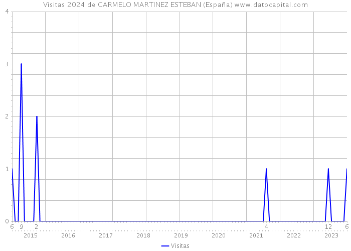 Visitas 2024 de CARMELO MARTINEZ ESTEBAN (España) 