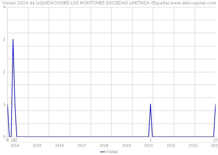 Visitas 2024 de LIQUIDACIONES LOS MONTONES SOCIEDAD LIMITADA (España) 