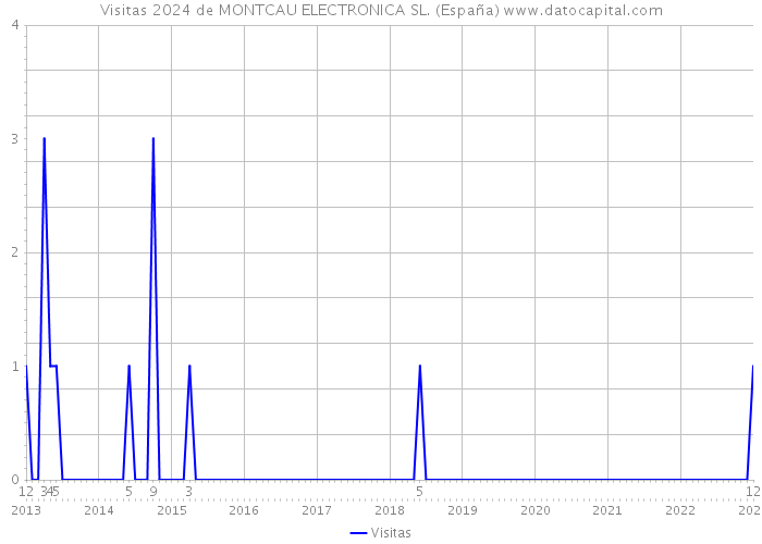 Visitas 2024 de MONTCAU ELECTRONICA SL. (España) 