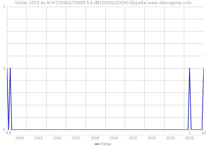 Visitas 2024 de M H CONSULTORES S A (EN DISOLUCION) (España) 