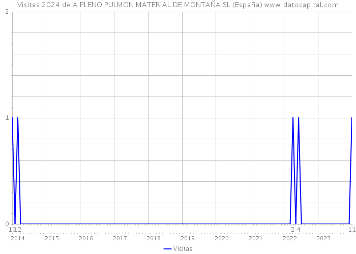 Visitas 2024 de A PLENO PULMON MATERIAL DE MONTAÑA SL (España) 