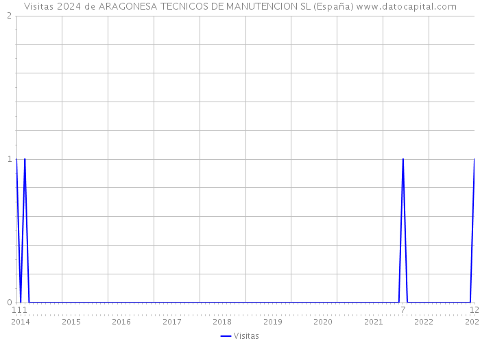 Visitas 2024 de ARAGONESA TECNICOS DE MANUTENCION SL (España) 