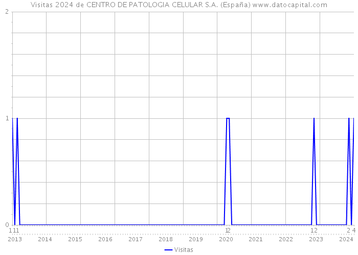 Visitas 2024 de CENTRO DE PATOLOGIA CELULAR S.A. (España) 