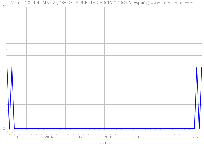 Visitas 2024 de MARIA JOSE DE LA PUERTA GARCIA CORONA (España) 