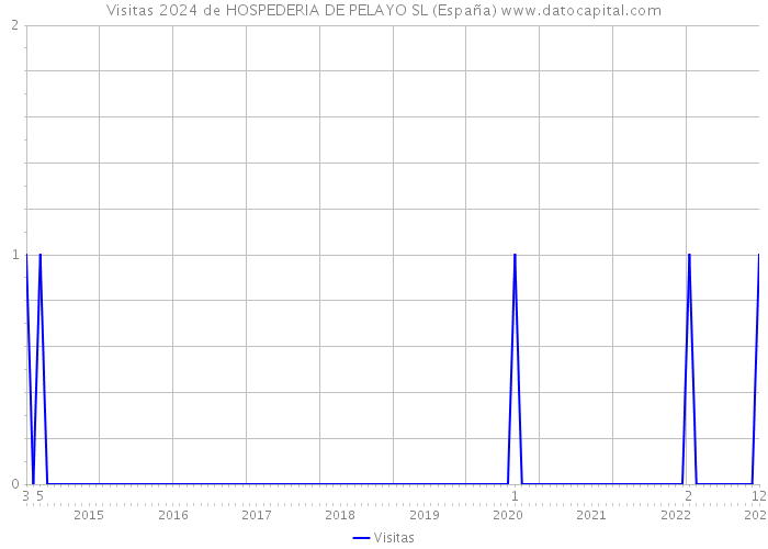 Visitas 2024 de HOSPEDERIA DE PELAYO SL (España) 