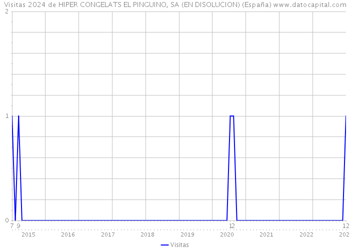Visitas 2024 de HIPER CONGELATS EL PINGUINO, SA (EN DISOLUCION) (España) 