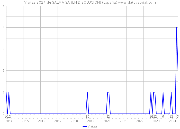 Visitas 2024 de SALMA SA (EN DISOLUCION) (España) 