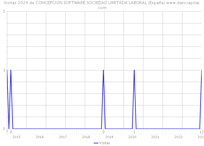 Visitas 2024 de CONCEPCION SOFTWARE SOCIEDAD LIMITADA LABORAL (España) 
