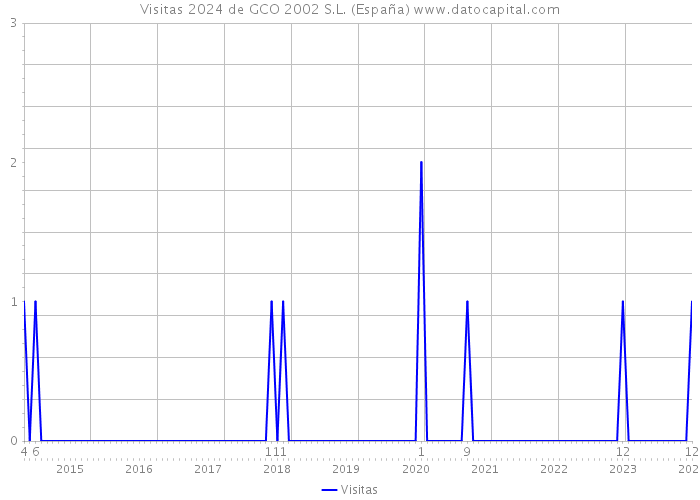 Visitas 2024 de GCO 2002 S.L. (España) 