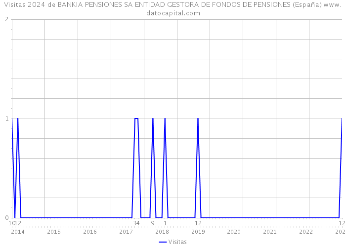 Visitas 2024 de BANKIA PENSIONES SA ENTIDAD GESTORA DE FONDOS DE PENSIONES (España) 