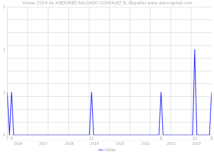 Visitas 2024 de ASESORES SALGADO GONZALEZ SL (España) 