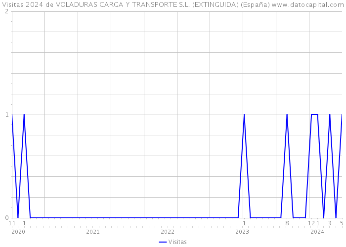 Visitas 2024 de VOLADURAS CARGA Y TRANSPORTE S.L. (EXTINGUIDA) (España) 