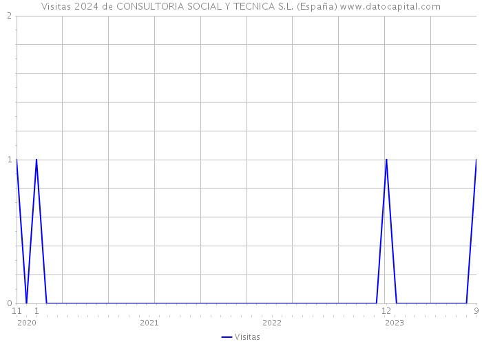 Visitas 2024 de CONSULTORIA SOCIAL Y TECNICA S.L. (España) 