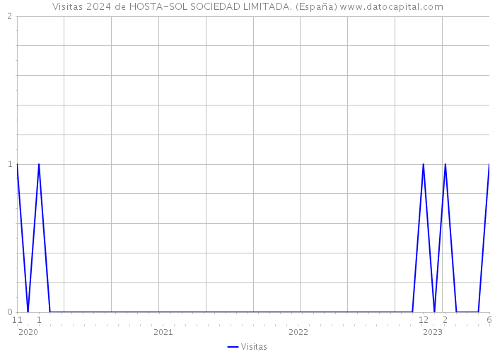 Visitas 2024 de HOSTA-SOL SOCIEDAD LIMITADA. (España) 