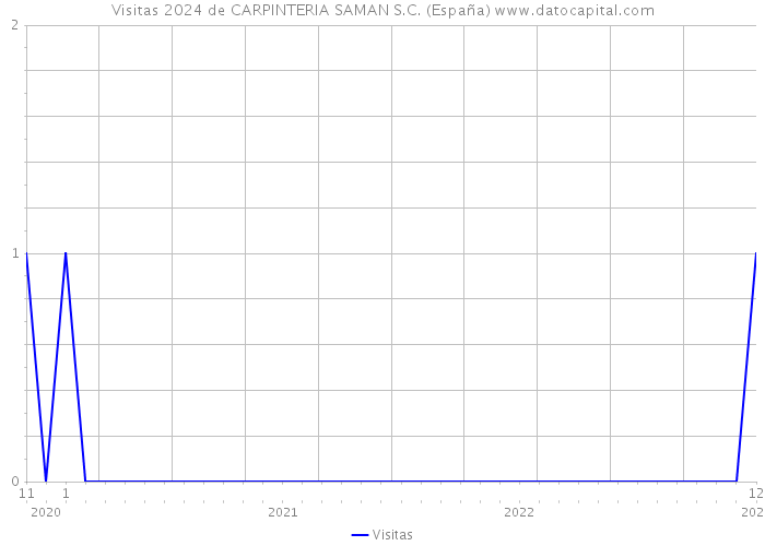 Visitas 2024 de CARPINTERIA SAMAN S.C. (España) 
