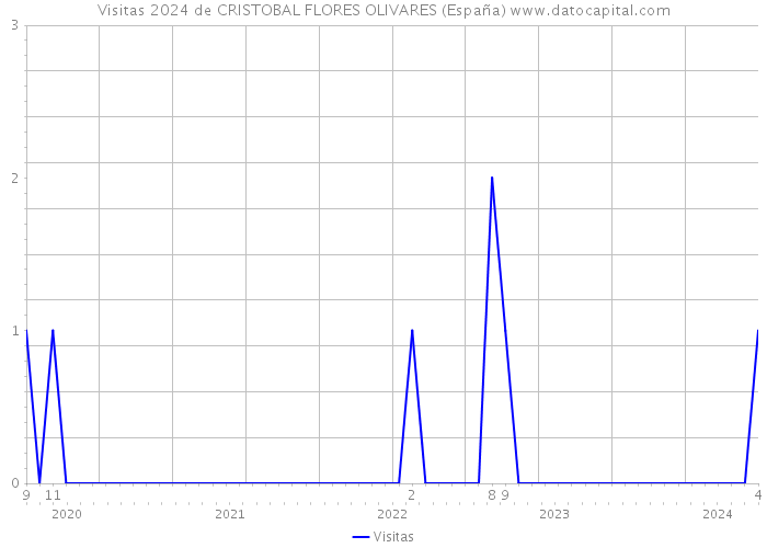 Visitas 2024 de CRISTOBAL FLORES OLIVARES (España) 