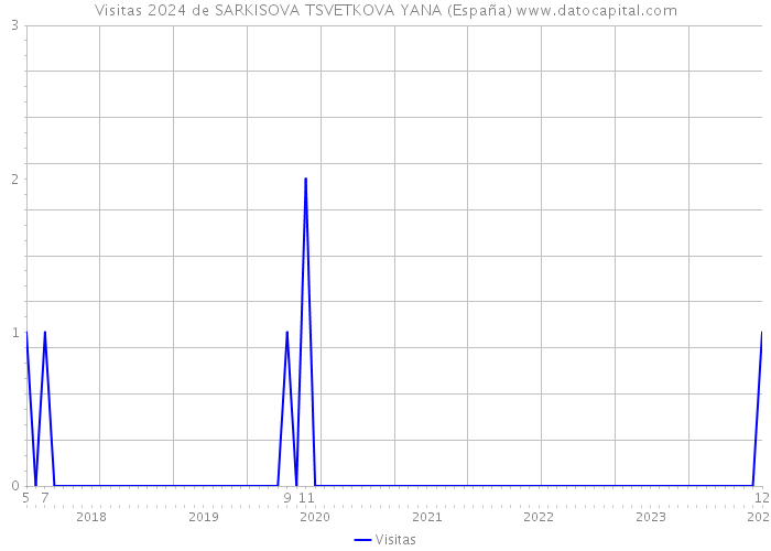 Visitas 2024 de SARKISOVA TSVETKOVA YANA (España) 