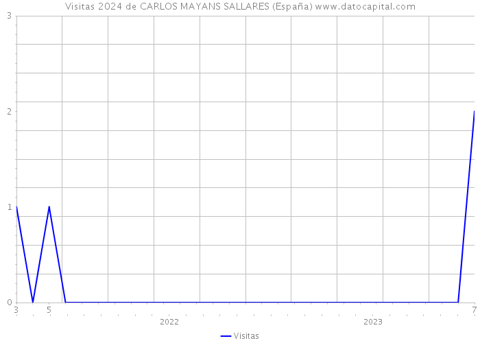 Visitas 2024 de CARLOS MAYANS SALLARES (España) 
