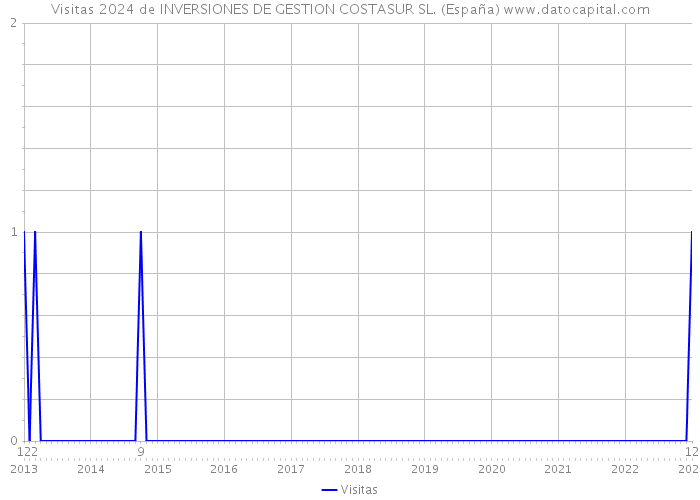 Visitas 2024 de INVERSIONES DE GESTION COSTASUR SL. (España) 