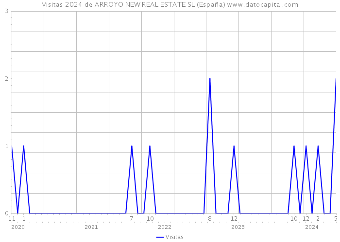 Visitas 2024 de ARROYO NEW REAL ESTATE SL (España) 