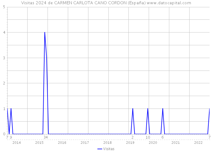 Visitas 2024 de CARMEN CARLOTA CANO CORDON (España) 