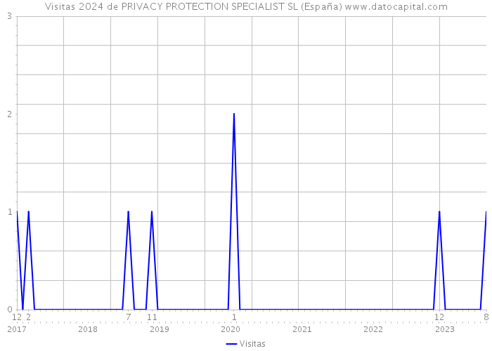 Visitas 2024 de PRIVACY PROTECTION SPECIALIST SL (España) 