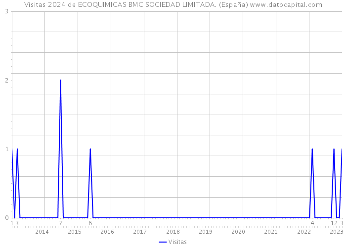 Visitas 2024 de ECOQUIMICAS BMC SOCIEDAD LIMITADA. (España) 